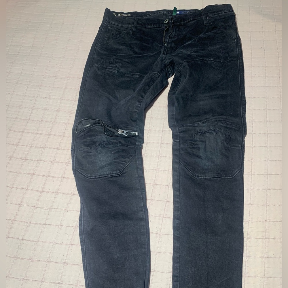 G-Star 5620 3D Zip Knee Skinny Jeans 40
